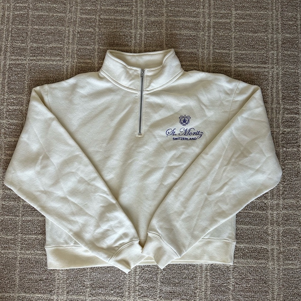 Vici Cream Fleece-Lined Pullover
